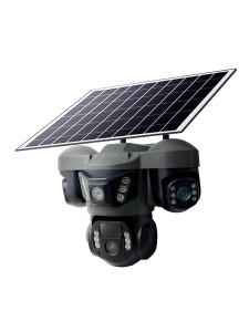 Камера видеонаблюдения 4G с сим картой уличная поворотная с солнечной панелью 2 Mp*3 Орбита OT-VNI68С